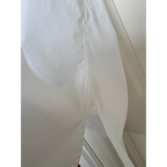 Joseph Edwin Poplin White Cotton Tunic Blouse Shirt Mandarin Collar Tunic 36 NWT - Picture 3 of 6